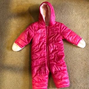 12-18 month Old navy pink snow suit